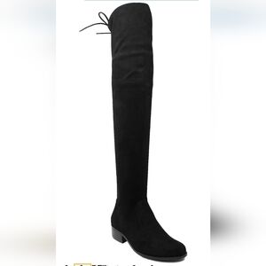 NWT Charles by Charles David Gammon Over The Knee Microsuede Boots Black Size 8